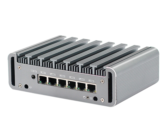 Mini router with 6 LAN,I5 6200U Skylake 2.8GHz,Dual core Support AES-NI,PFsense 